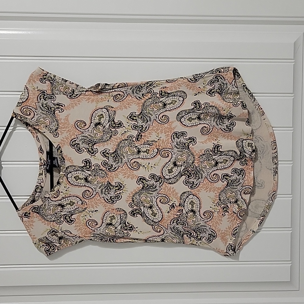 WOMEN'S Petite XS Paisley Rayon Spandex Top